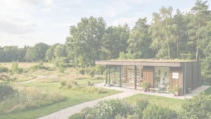 keramiekstudio in natuurlijk tuin
