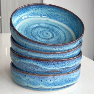 blauwe diepe borden